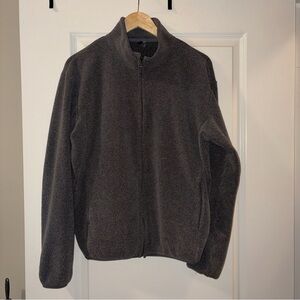 Uniqlo Men's Dark Brown Zip-Up Sweater